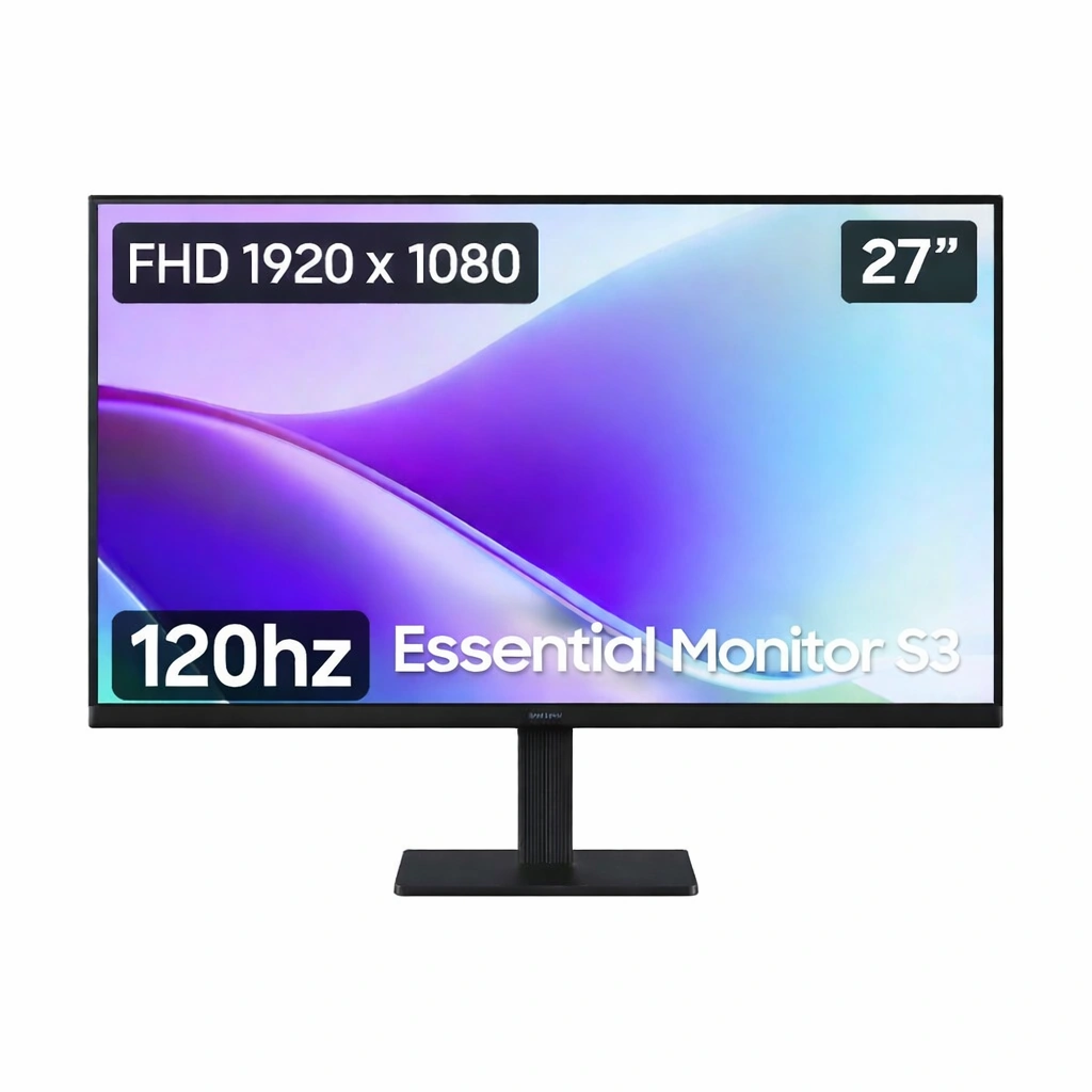 MONITOR SAMSUNG ESSENTIAL S3 27" S32GF FHD 120HZ - 1