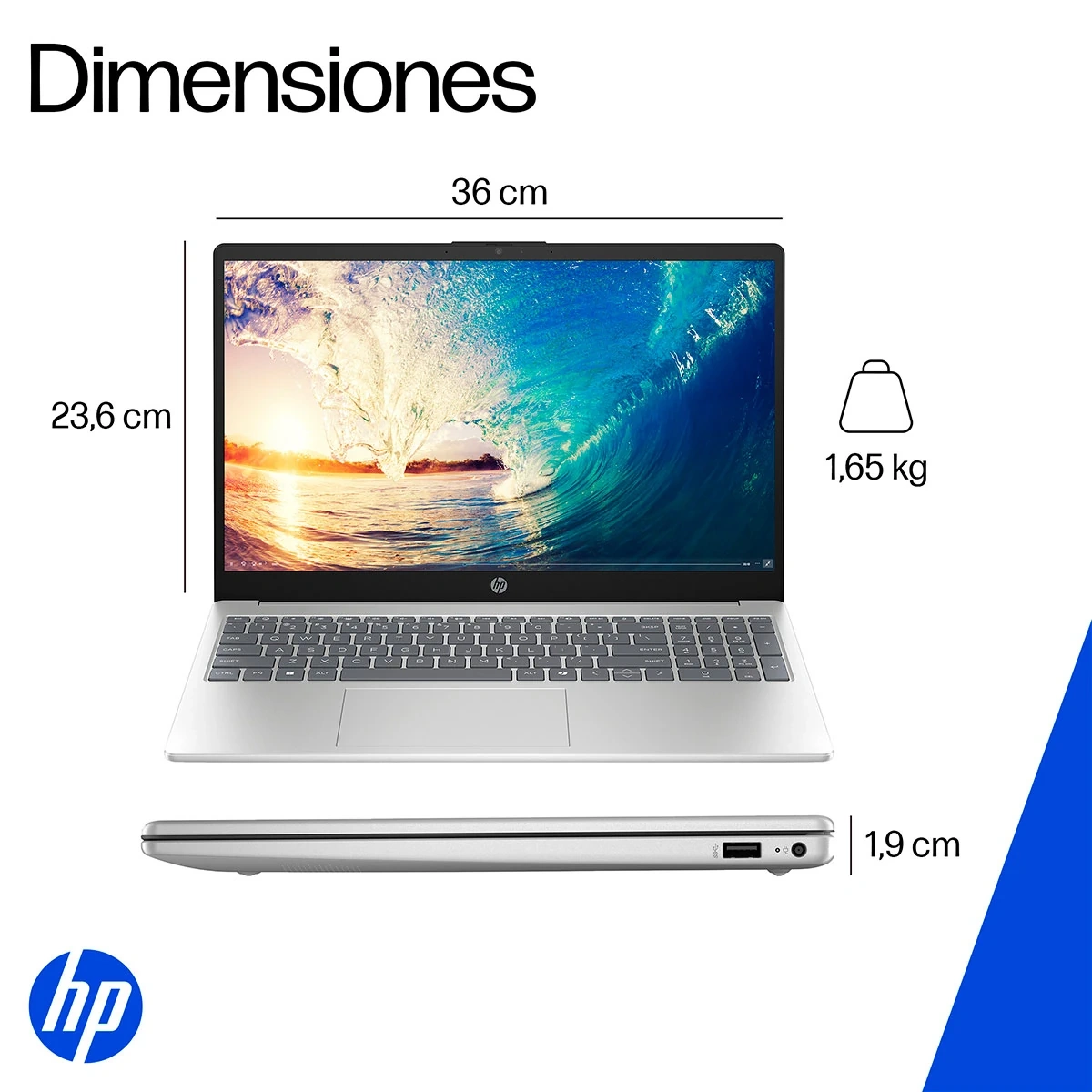 LAPTOP HP AI 15-FD2353LA INTEL CORE ULTRA 5 24GB RAM 512GB SSD 15.6” - 12