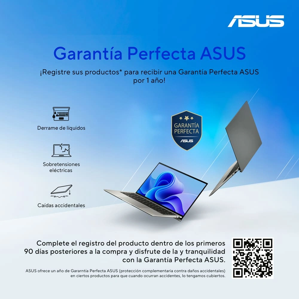 LAPTOP ASUS VIVOBOOK 15 X1504VA-BQ4454W INTEL CORE 5 120U 8GB 512SSD 15.6" FHD + MOCHILA + MOUSE - 9