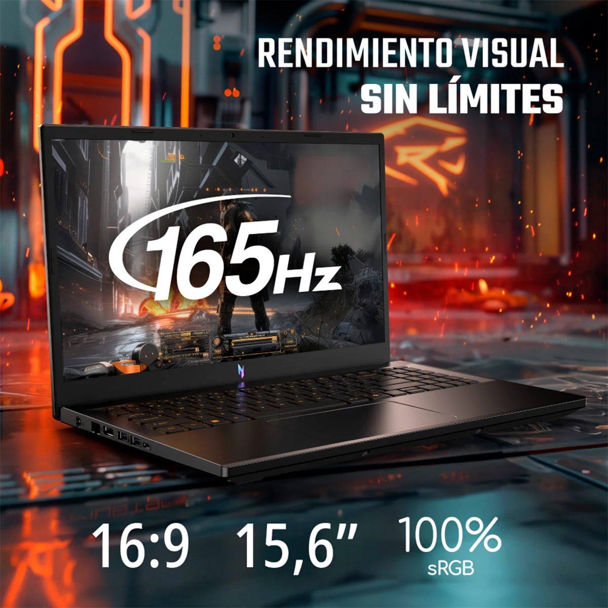 LAPTOP GAMER ACER NITRO V AMD Ryzen™ 7 16GB RAM 1TB SSD RTX 4050 SSD 15.6” - 11