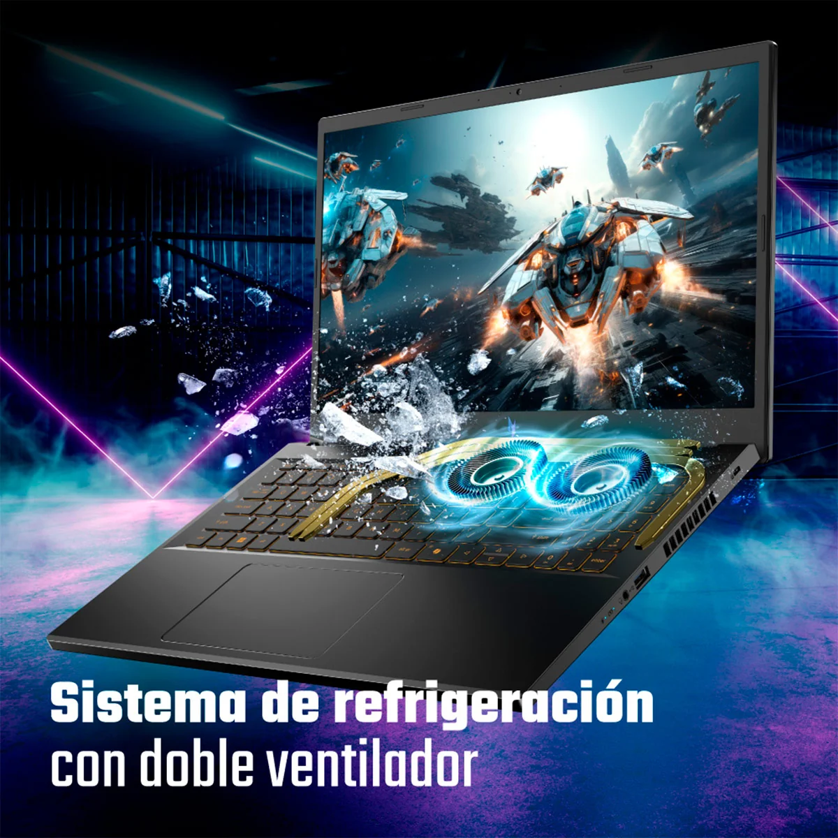 LAPTOP GAMER ACER NITRO V AMD Ryzen™ 7 16GB RAM 1TB SSD RTX 4050 SSD 15.6” - 12