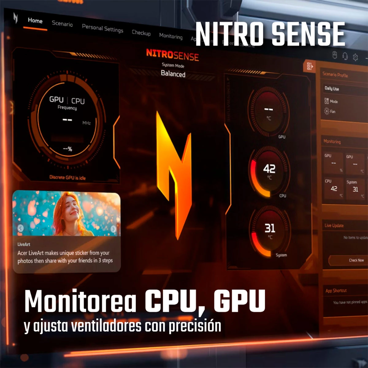 LAPTOP GAMER ACER NITRO V AMD Ryzen™ 7 16GB RAM 1TB SSD RTX 4050 SSD 15.6” - 13
