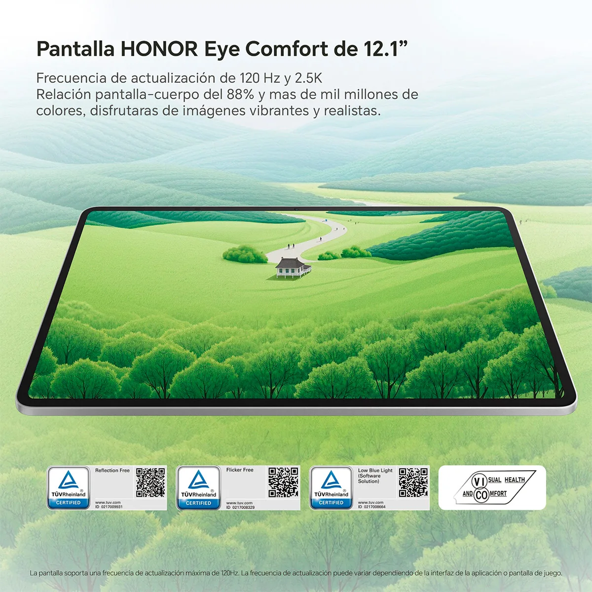 TABLET HONOR PAD 10 HEY3-W00 12.1” 256GB + EARBUDS X7 - 5