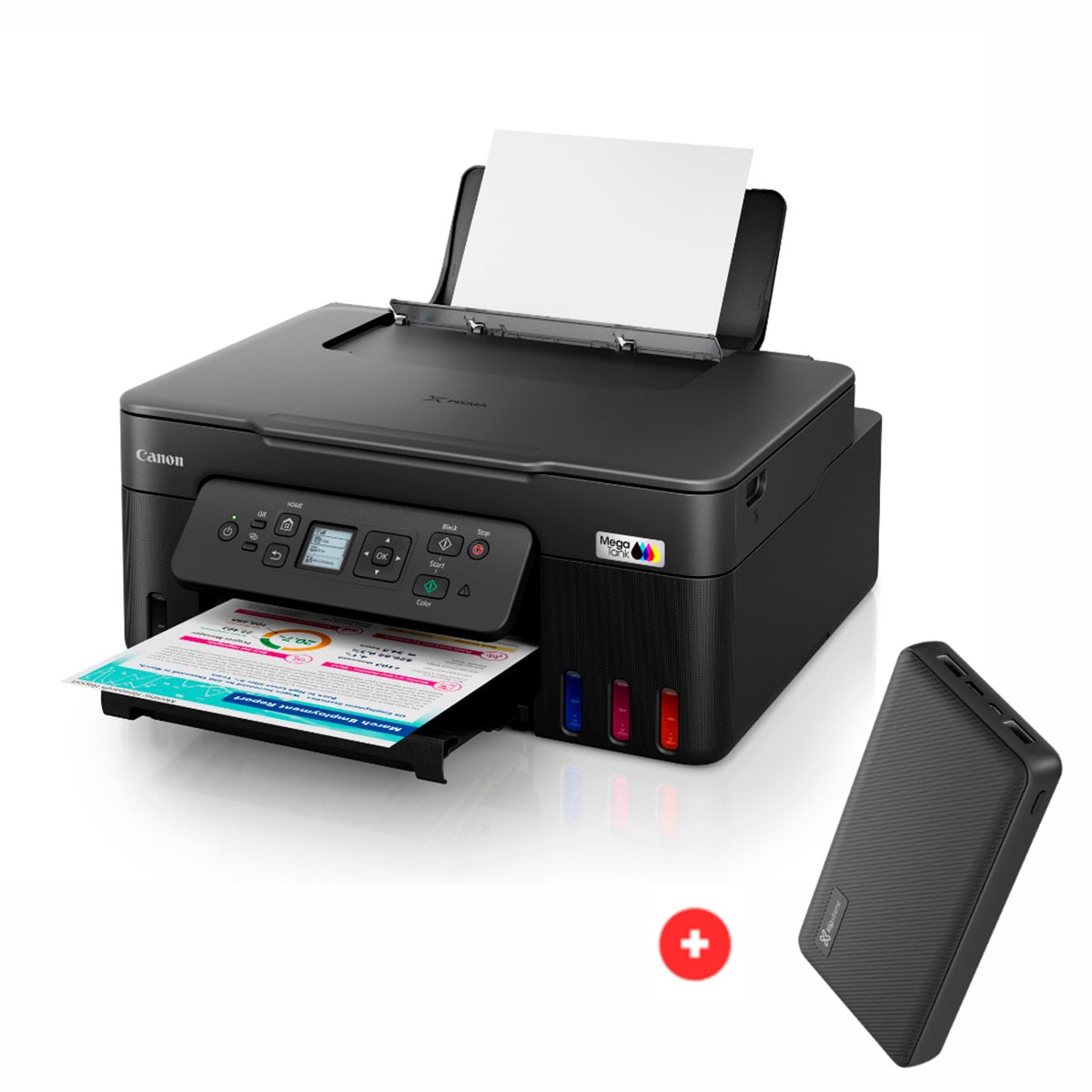 IMPRESORA MULTIFUNCIONAL CANON PIXMA G3180 + POWERBANK - 1