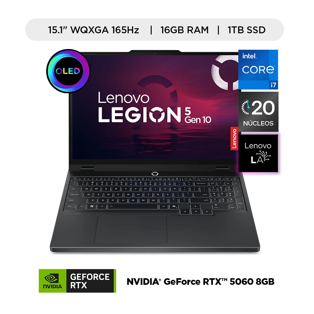 LAPTOP LENOVO LEGION 5I INTEL CORE I7 16GB 1TB SSD RTX5060 - 1
