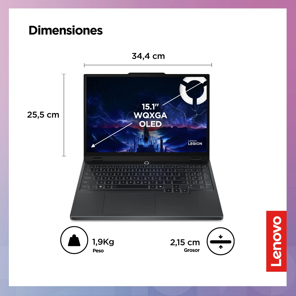 LAPTOP LENOVO LEGION 5I INTEL CORE I7 16GB 1TB SSD RTX5060 - 3