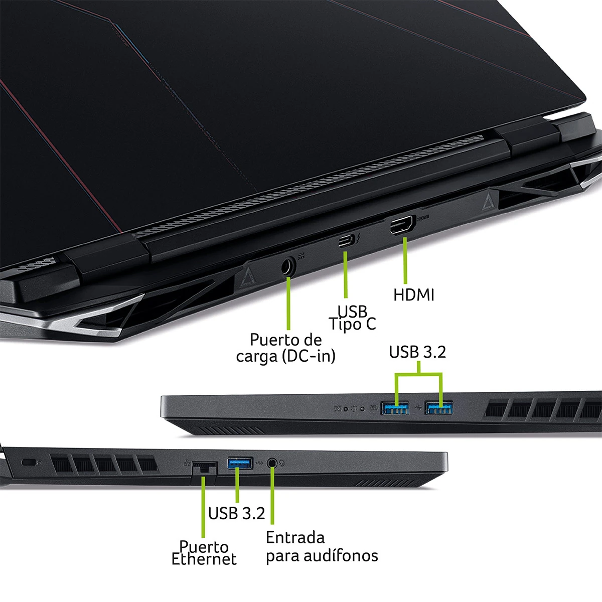 LAPTOP ACER NITRO 5 AN515-58-77GL INTEL CORE I7 16GB RAM 512GB SSD RTX 3050 15.6” - 6