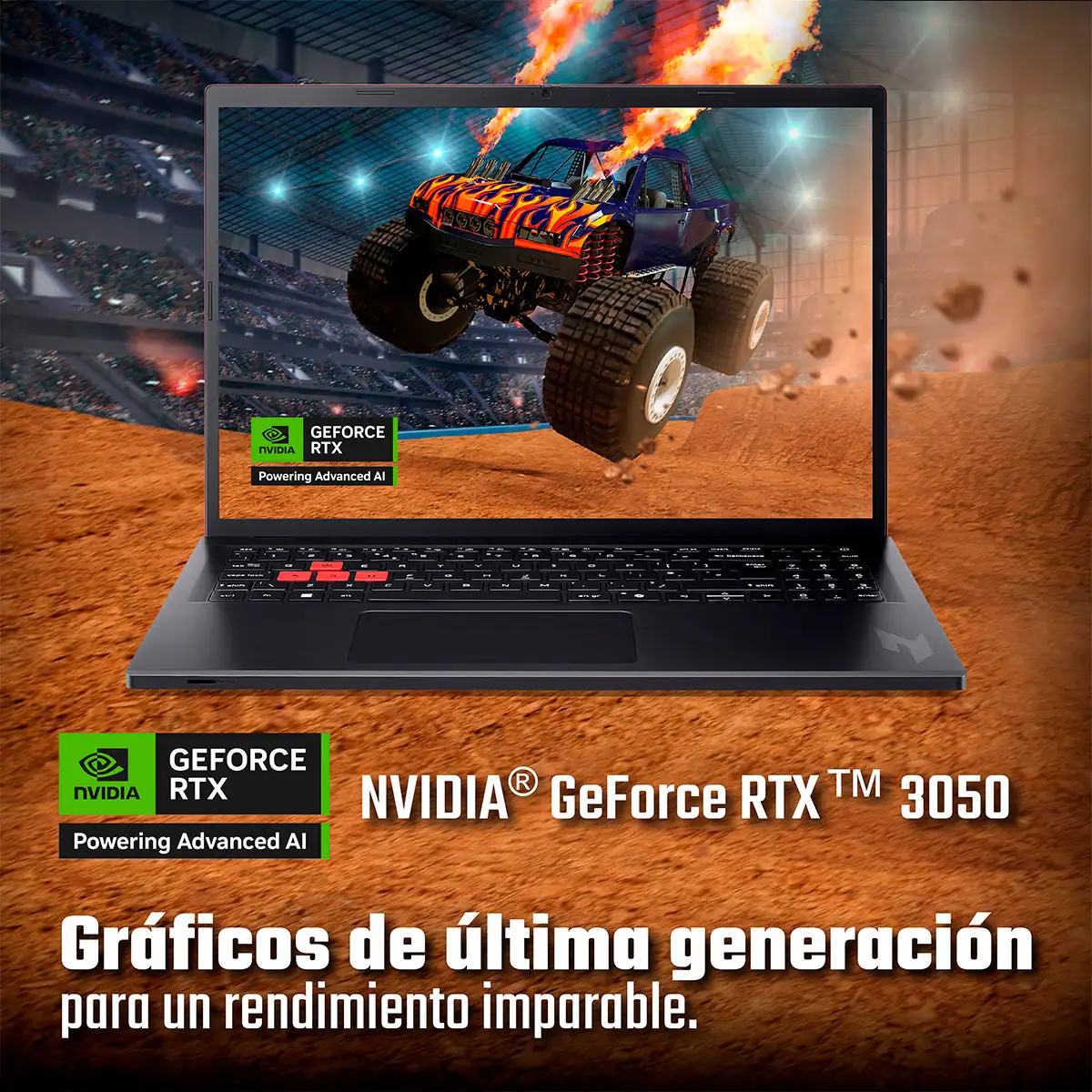 LAPTOP ACER NITRO LITE NL16-71G-580G INTEL CORE I5 8GB RAM 512GB SSD RTX 3050 16” - 5