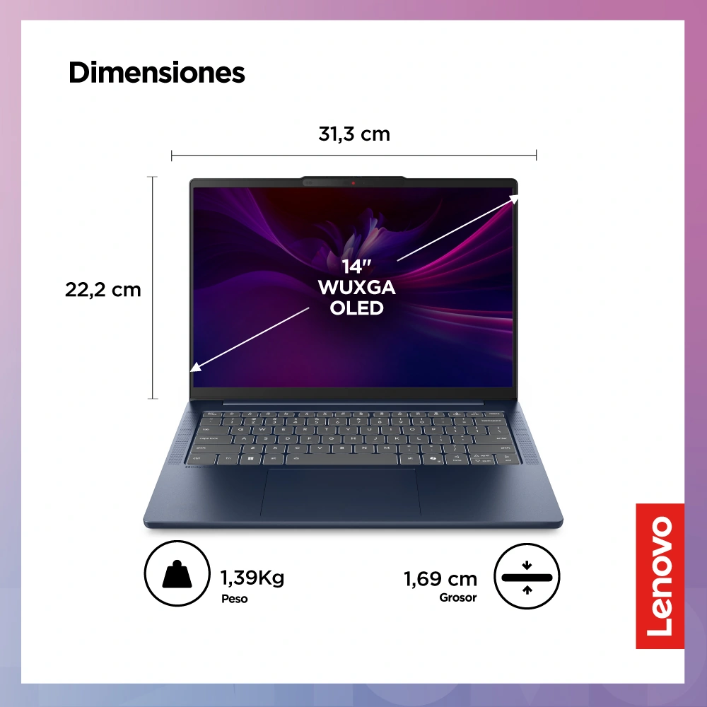 LAPTOP LENOVO IDEAPAD SLIM 5I INTEL CORE ULTRA 9 185H 32 GB  512GBSSD 14" - 2