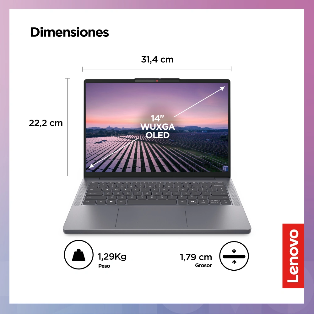 LAPTOP LENOVO OLED IDEAPAD SLIM 3 AMD RYZEN 7 7735HS 16 GB 512GBSSD 14" - 2