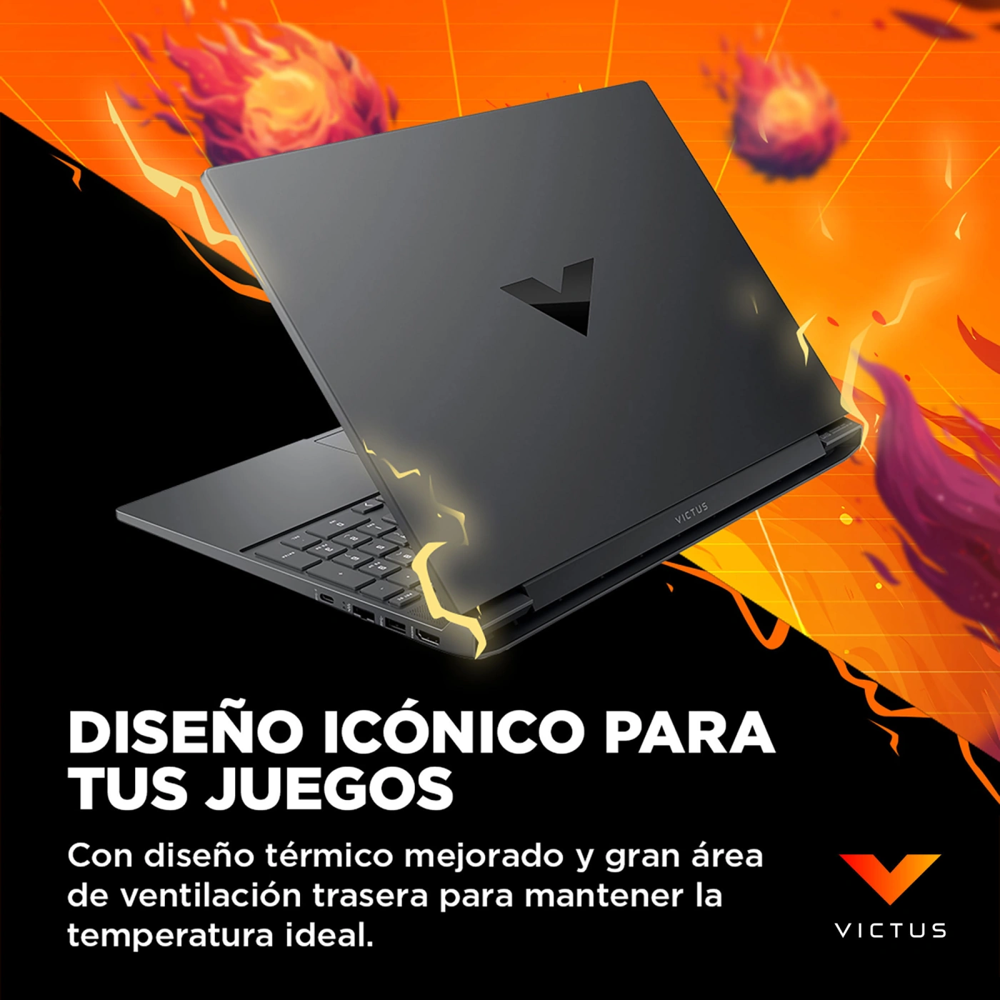 LAPTOP HP GAMING VICTUS 15-FB3049LA AMD RYZEN 7 8GB RAM 512GB SSD 15.6” - 10