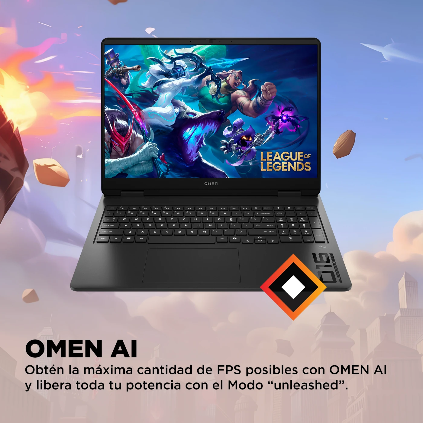LAPTOP HP GAMING OMEN 16-AP0013LA AMD RYZEN 9 24GB RAM 512GB SSD 16” - 10