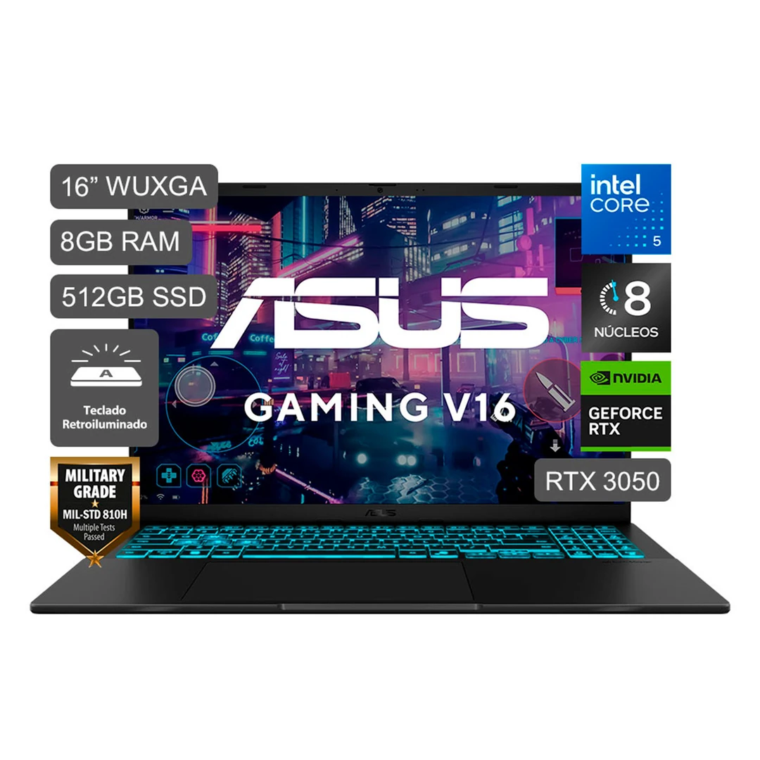 LAPTOP ASUS V3607VJ-TK185W INTEL CORE C5 8GB RAM 512GB SSD 16” - 1