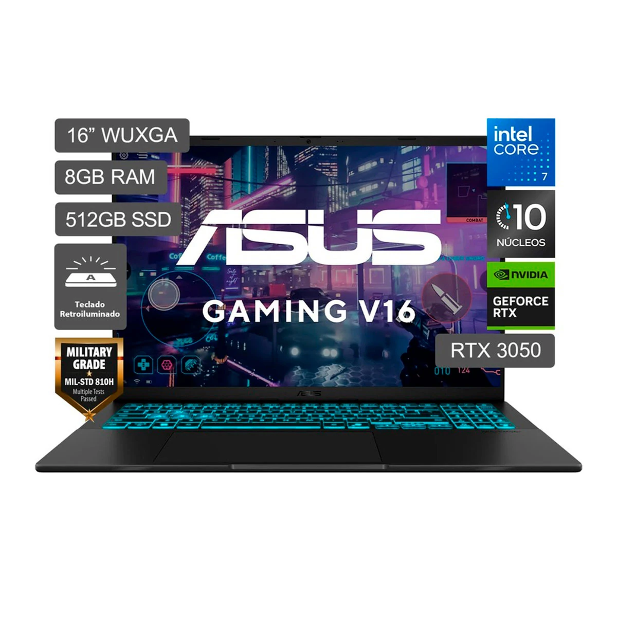 LAPTOP ASUS V3607VJ-TK286W INTEL CORE 7 8GB RAM 512GB SSD 16” - 1