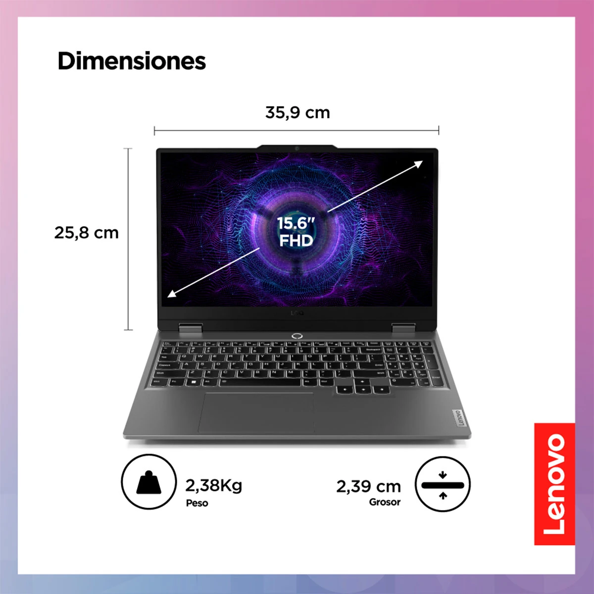 LAPTOP LENONO LOQ INTEL CORE I5 16GB RAM 512GB SSD 15.6” - 2