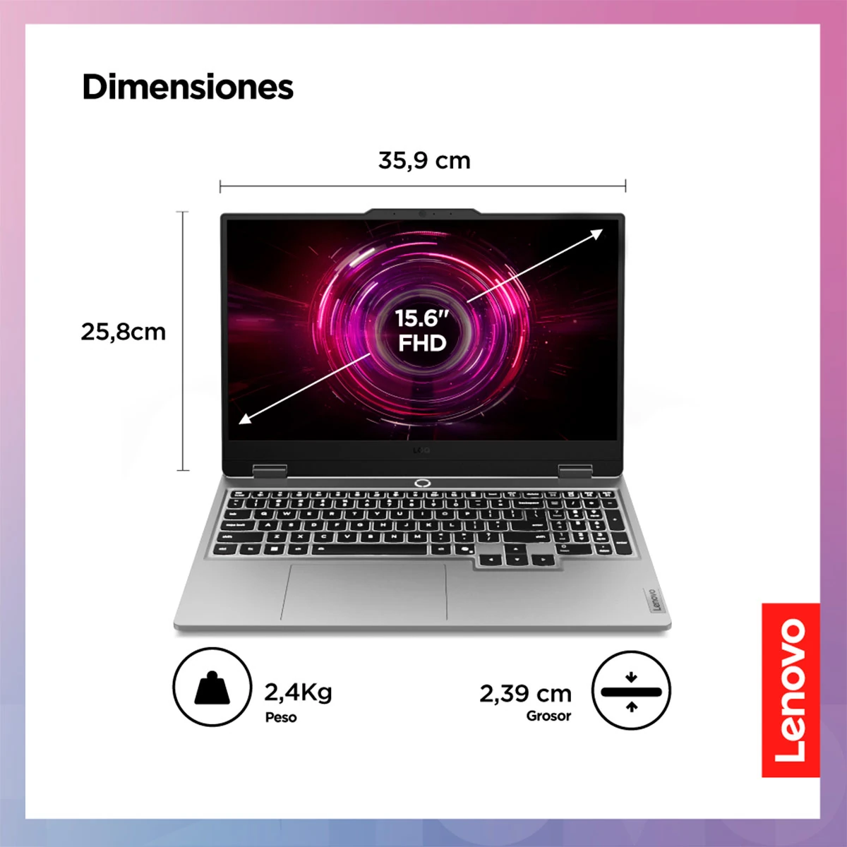 LAPTOP LENOVO LOQ AMD RYZEN 7 16GB RAM 512GB SSD 15.6” - 2