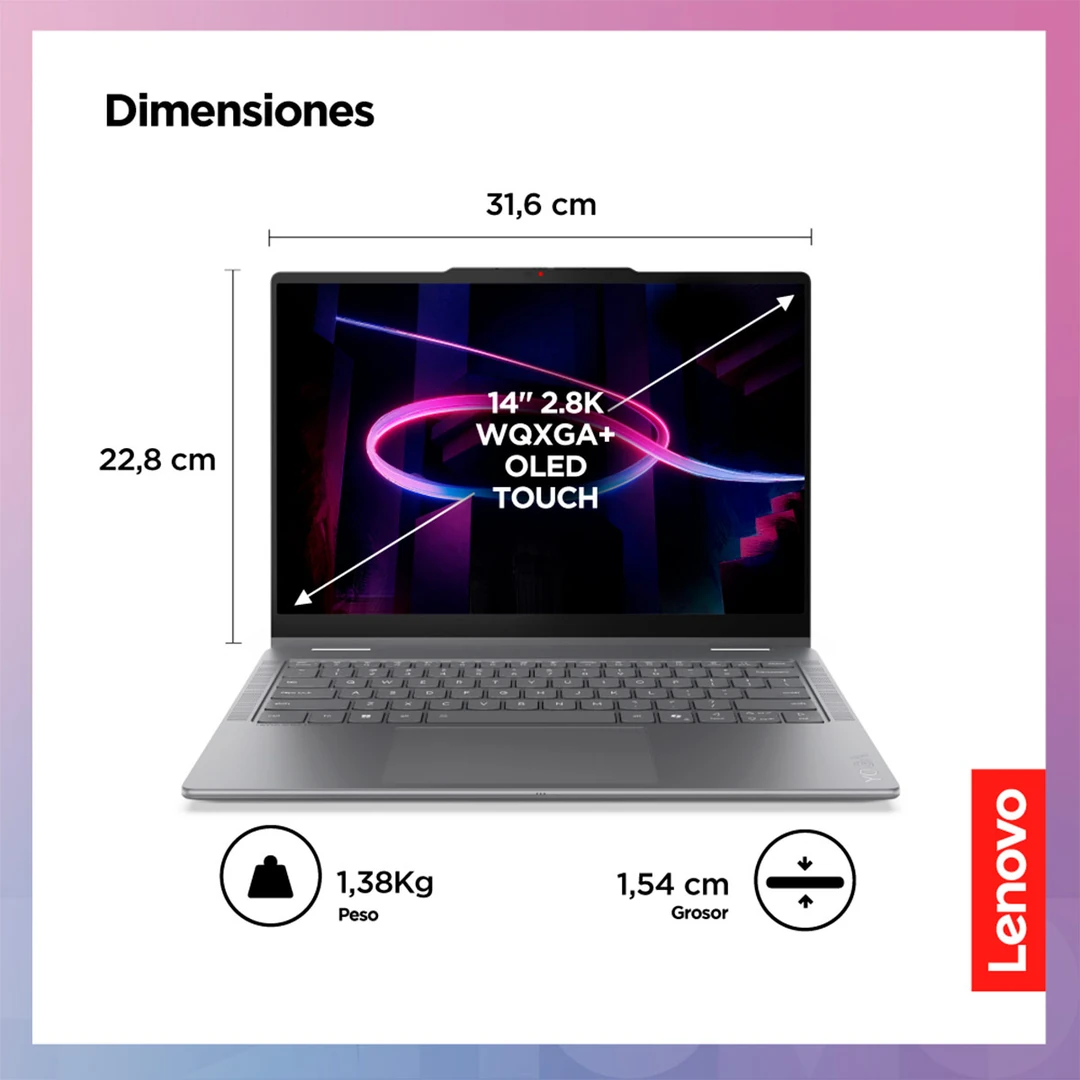LAPTOP LENOVO YOGA 7I 2 EN 1 INTEL CORE ULTRA 7 24GB 512GB SSD 14" - 3