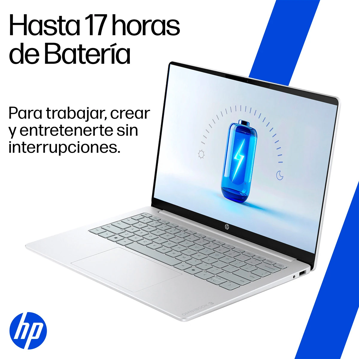 LAPTOP HP OMNIBOOK 3 14-HU0052LA INTEL CORE 5 8GB RAM 512GB SSD TOUCH 14” - 3