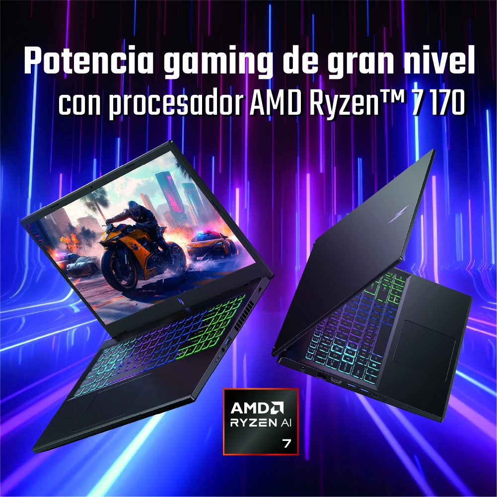 LAPTOP ACER NITRO V AMD RYZEN 7 16GB RAM 512GB SSD 15.6” - 5