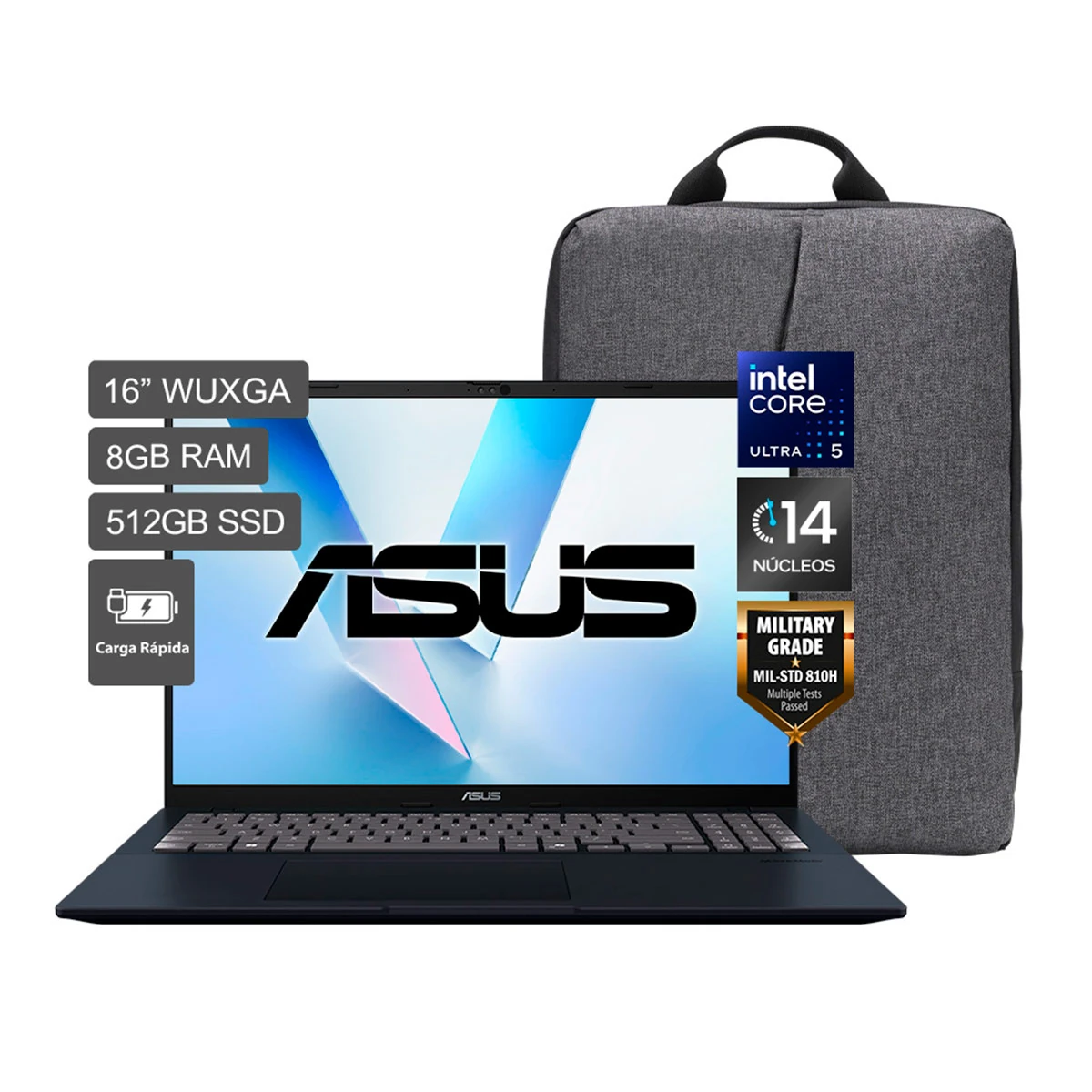 LAPTOP ASUS X1607CA-MB367W INTEL CORE U5-225H 512GB SSD 8GB 16" - 1
