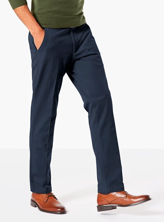 PANTALÓN HOMBRE DOCKERS AZUL WORKDAY - 2