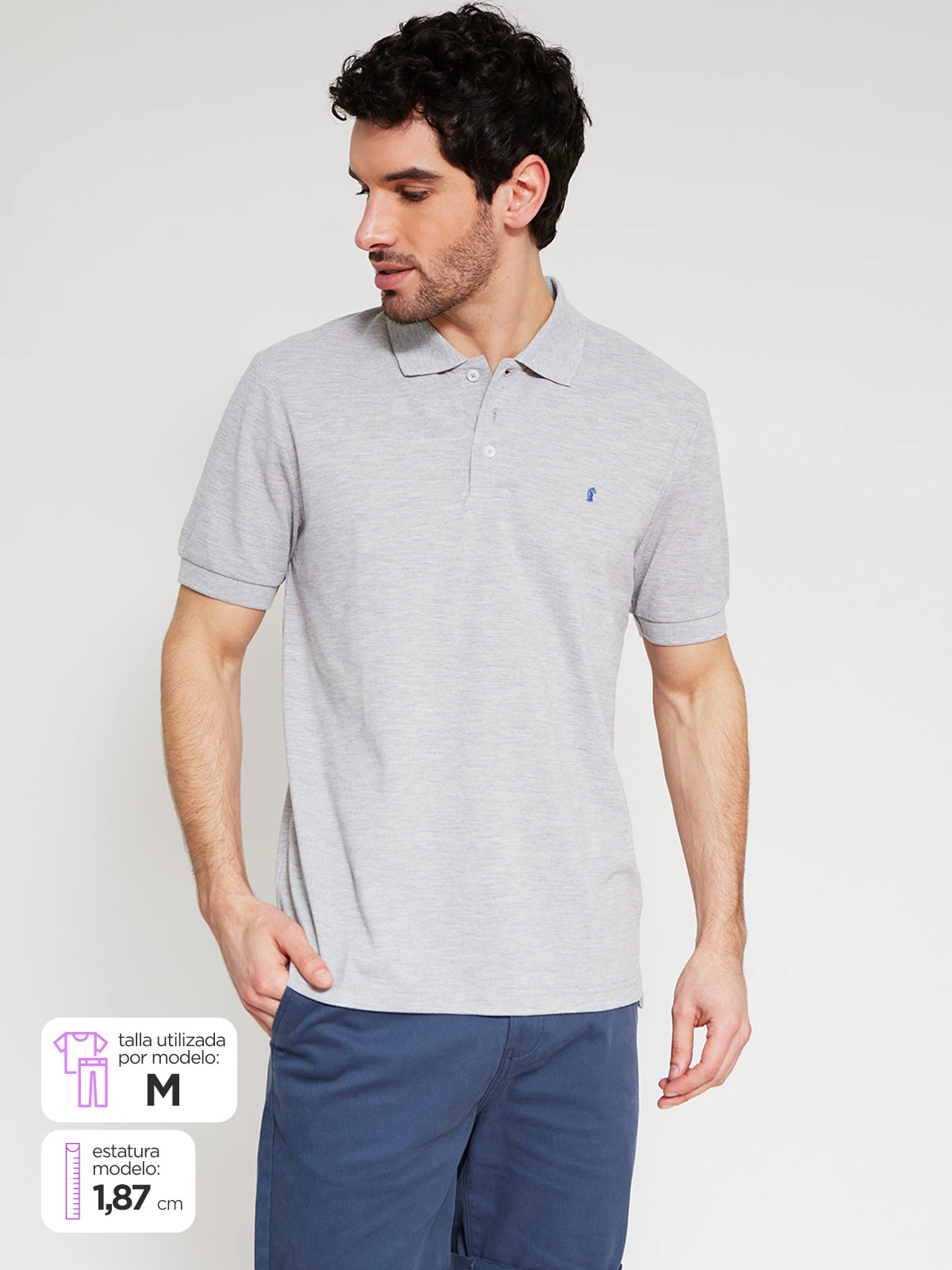 POLO MANGA CORTA ALGODÓN HOMBRE KENNETH STEVENS - 1