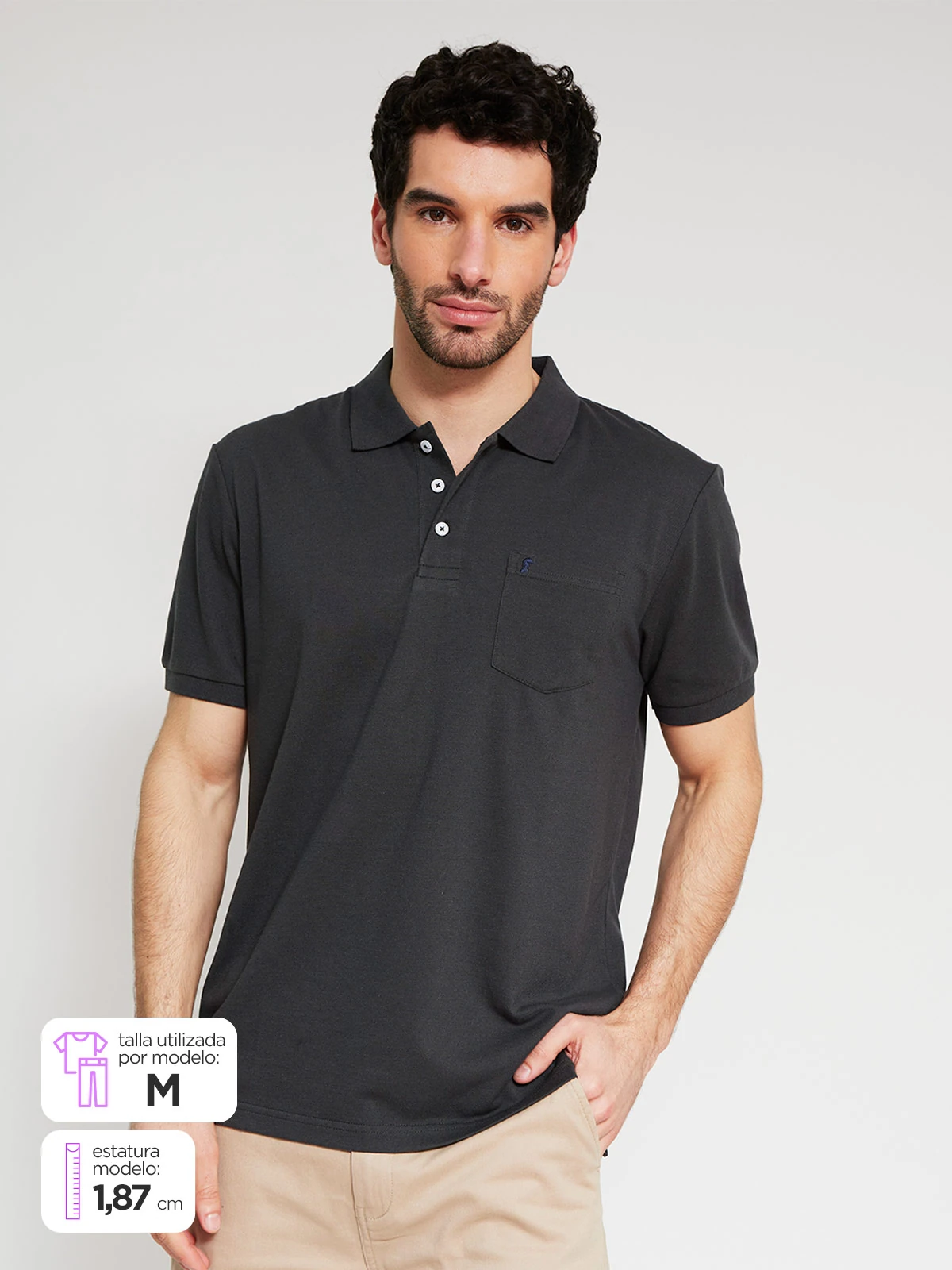 POLO MANGA CORTA ALGODÓN HOMBRE KENNETH STEVENS - 1