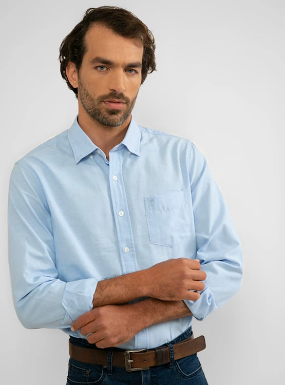 CAMISA MANGA LARGA HOMBRE KENNETH STEVENS OXF NOOS - 1