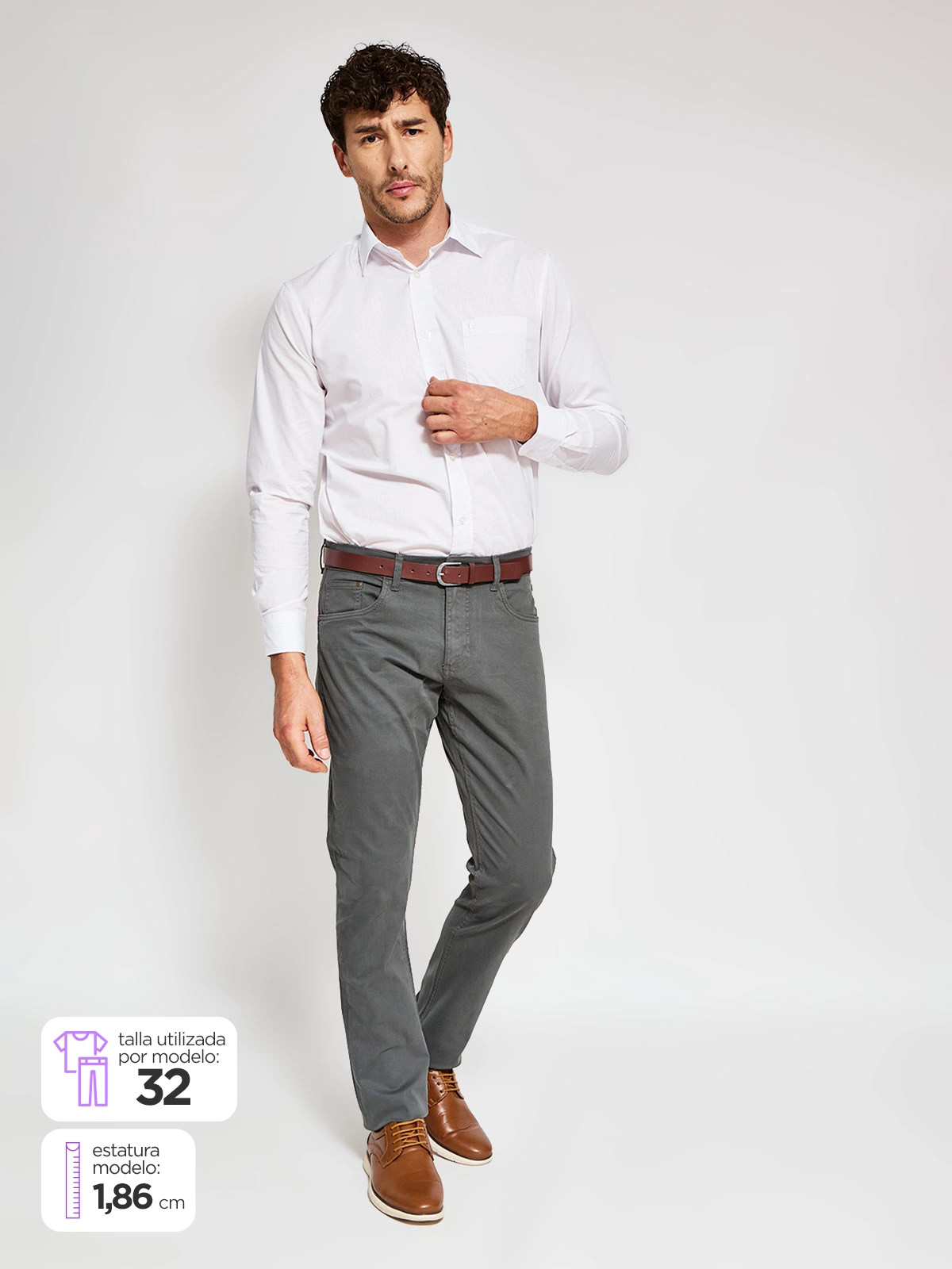 PANTALÓN ALGODÓN HOMBRE CACHAREL - 1