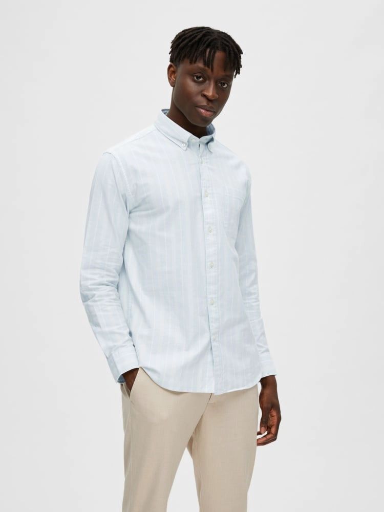 CAMISA MANGA LARGA ALGODÓN HOMBRE SELECTED OXFORD - 2