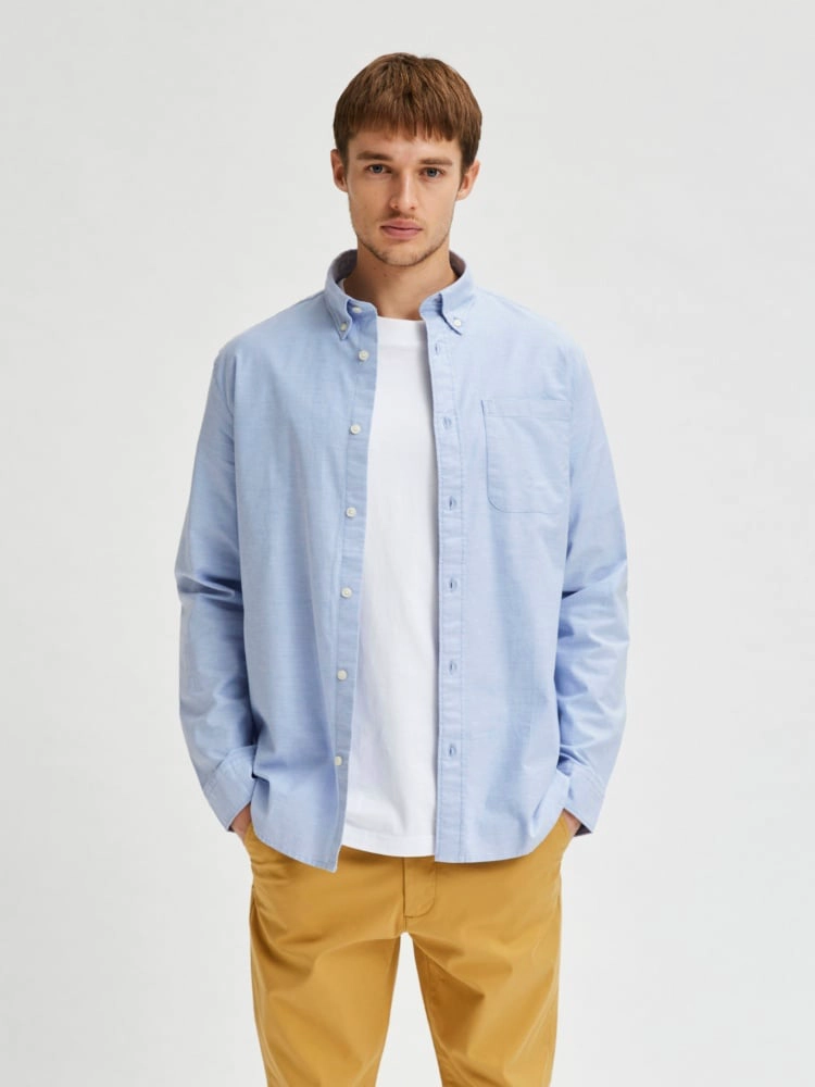 CAMISA MANGA LARGA ALGODÓN HOMBRE SELECTED OXFORD - 2
