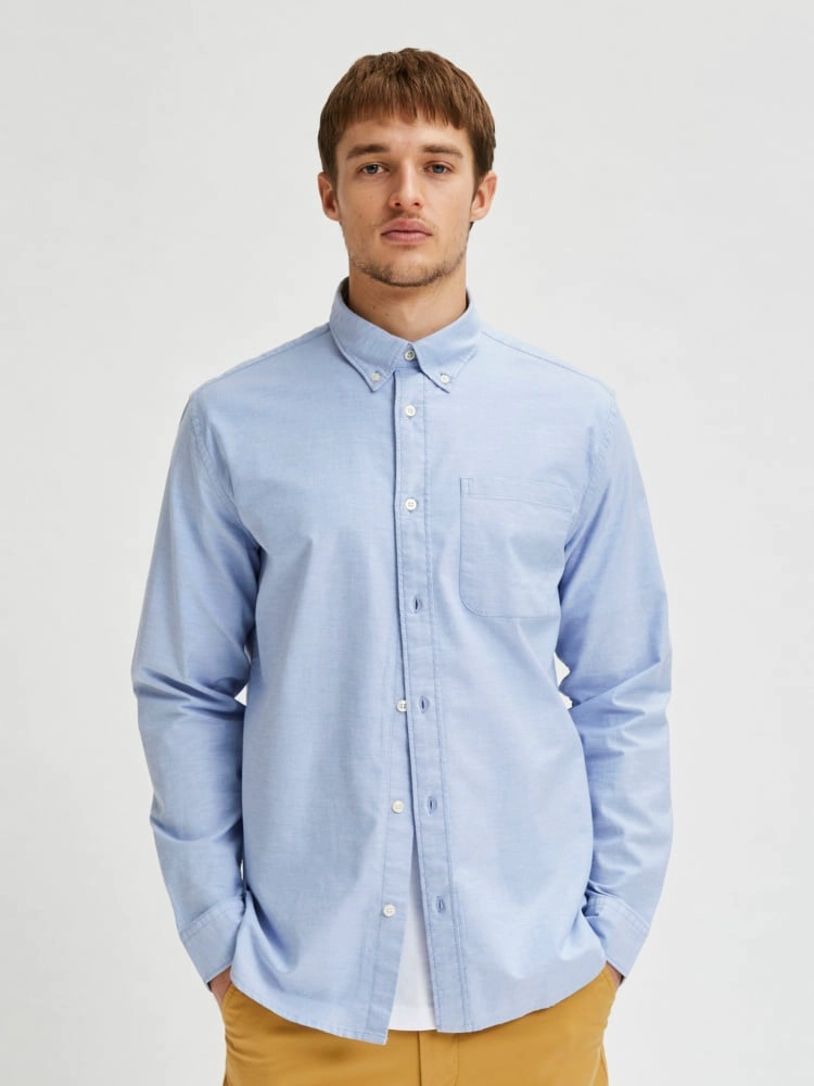 CAMISA MANGA LARGA ALGODÓN HOMBRE SELECTED OXFORD - 3