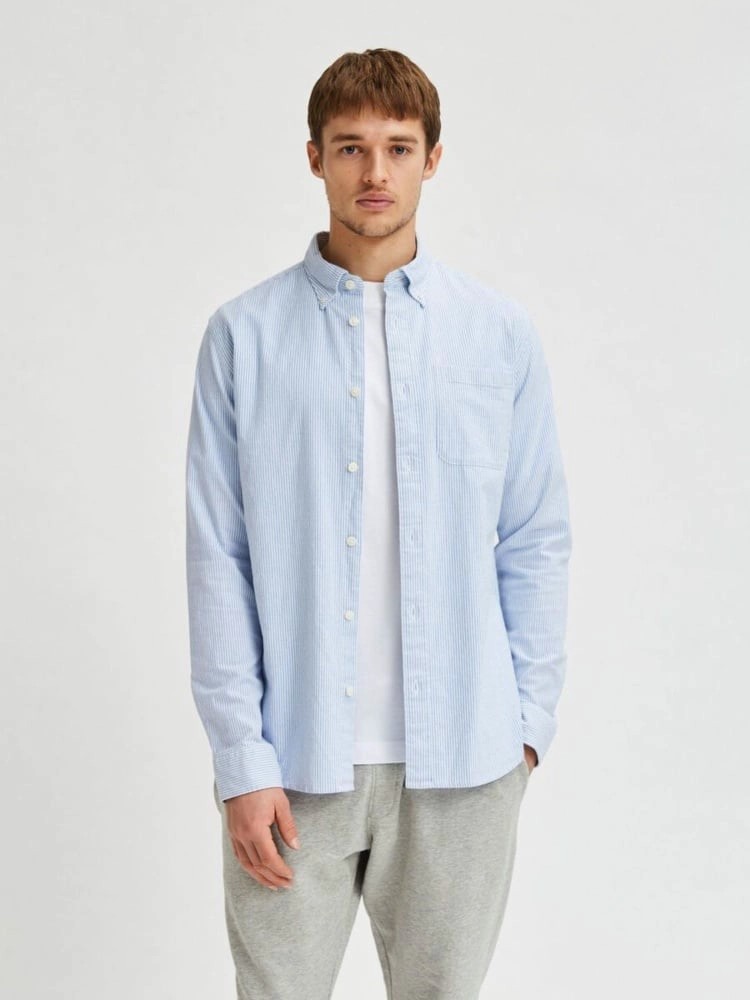 CAMISA MANGA LARGA ALGODÓN HOMBRE SELECTED OXFORD - 2