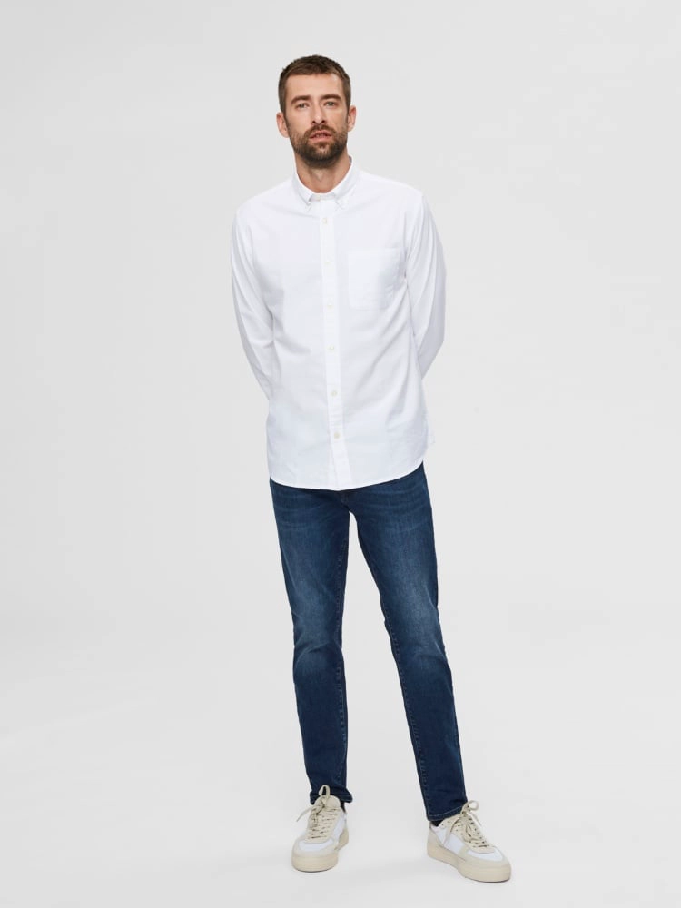 CAMISA MANGA LARGA ALGODÓN HOMBRE SELECTED OXFORD - 1