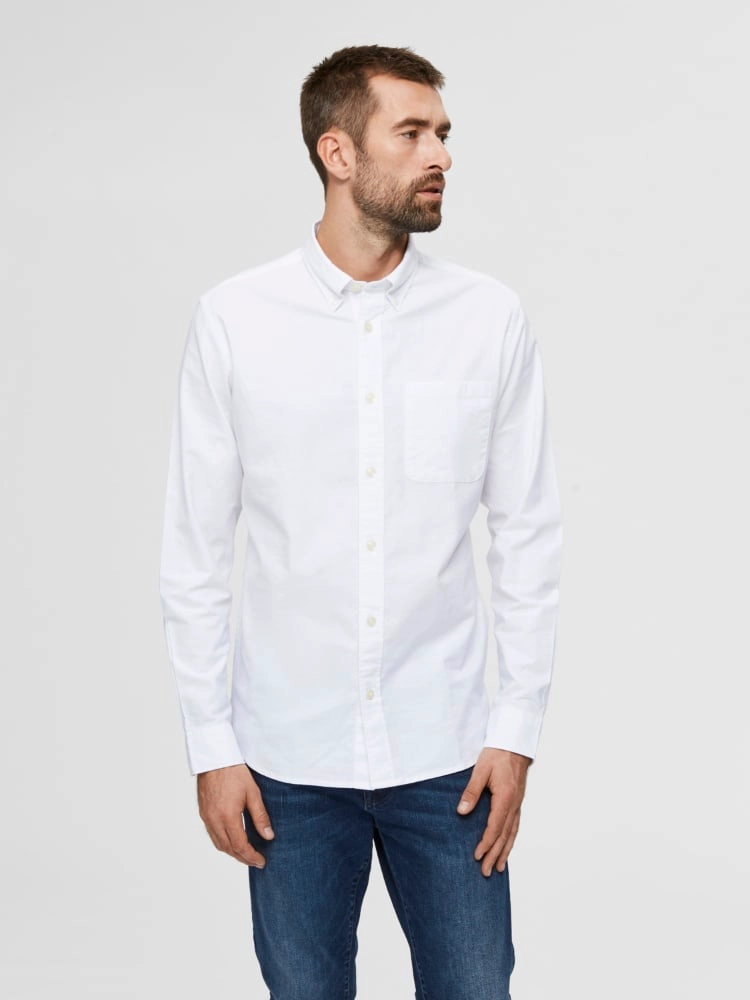 CAMISA MANGA LARGA ALGODÓN HOMBRE SELECTED OXFORD - 2