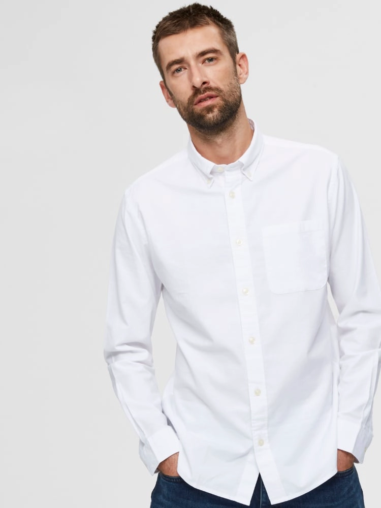 CAMISA MANGA LARGA ALGODÓN HOMBRE SELECTED OXFORD - 3
