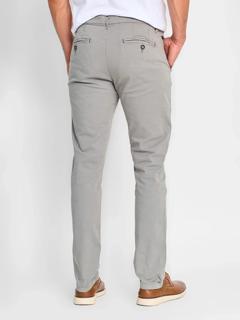 PANTALÓN ALGODÓN HOMBRE CACHAREL GRIS CLARO - 2