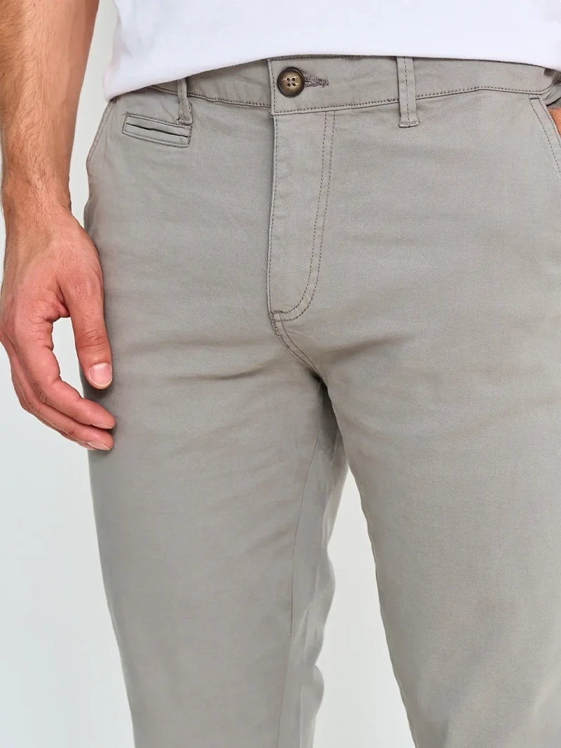 PANTALÓN ALGODÓN HOMBRE CACHAREL GRIS CLARO - 3