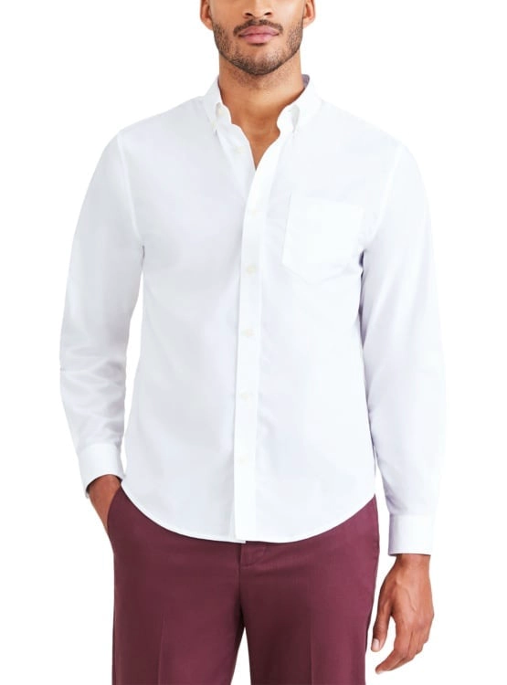 CAMISA MANGA LARGA ALGODÓN HOMBRE DOCKERS BLANCO SIG 2.0 WOVEN - 1