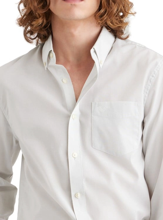 CAMISA MANGA LARGA ALGODÓN HOMBRE DOCKERS GRIS SIGNATURE - 2