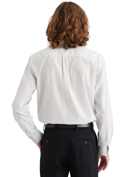 CAMISA MANGA LARGA ALGODÓN HOMBRE DOCKERS GRIS SIGNATURE - 3