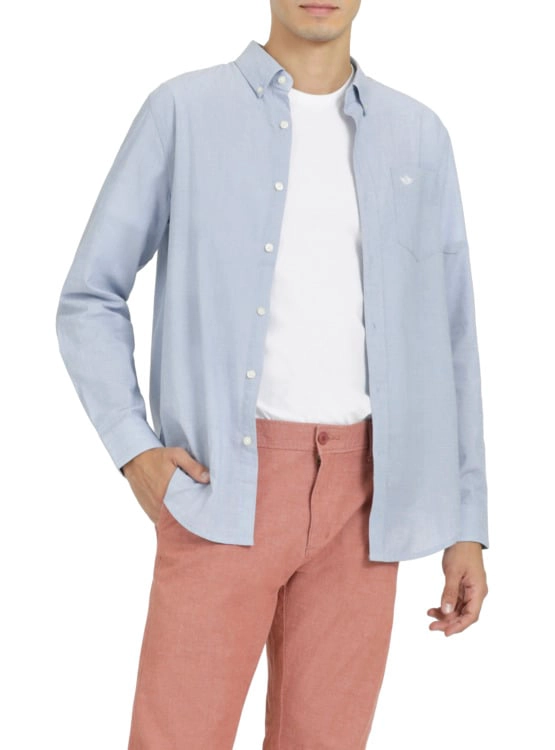 CAMISA MANGA LARGA ALGODÓN HOMBRE DOCKERS BLANCO SIGNATURE - 1