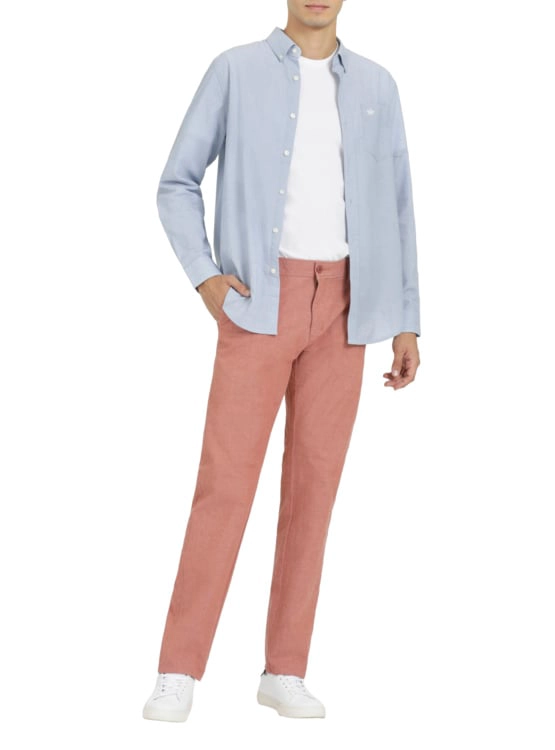 CAMISA MANGA LARGA ALGODÓN HOMBRE DOCKERS BLANCO SIGNATURE - 4