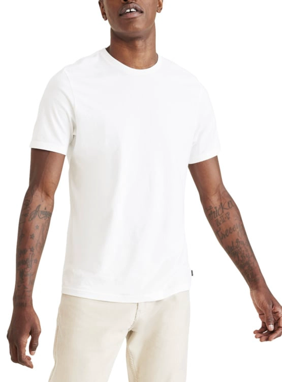 POLO MANGA CORTA ALGODÓN HOMBRE DOCKERS BLANCO CREWNECK TEE - 1