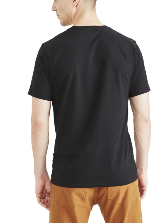 POLO MANGA CORTA ALGODÓN HOMBRE DOCKERS NEGRO CREWNECK TEE - 1