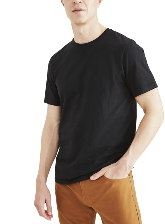 POLO MANGA CORTA ALGODÓN HOMBRE DOCKERS NEGRO CREWNECK TEE - 3