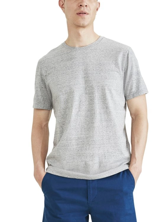 POLO MANGA CORTA ALGODÓN HOMBRE DOCKERS GRIS CREWNECK TEE - 1