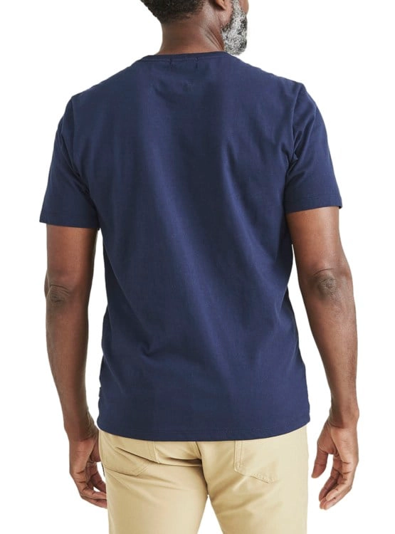 POLO MANGA CORTA ALGODÓN HOMBRE DOCKERS AZUL CREWNECK TEE - 3