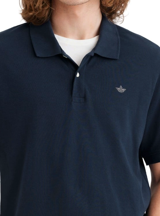 POLO MANGA CORTA ALGODÓN HOMBRE DOCKERS AZUL PIQUE - 2