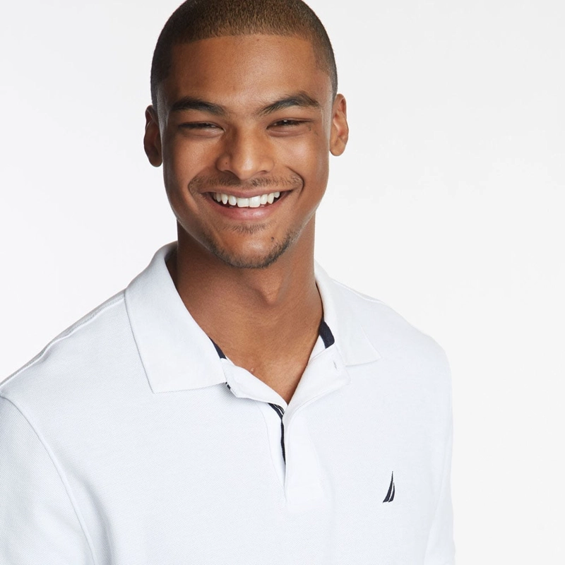 POLO HOMBRE NAUTICA BLANCO K41050-1BW - 2